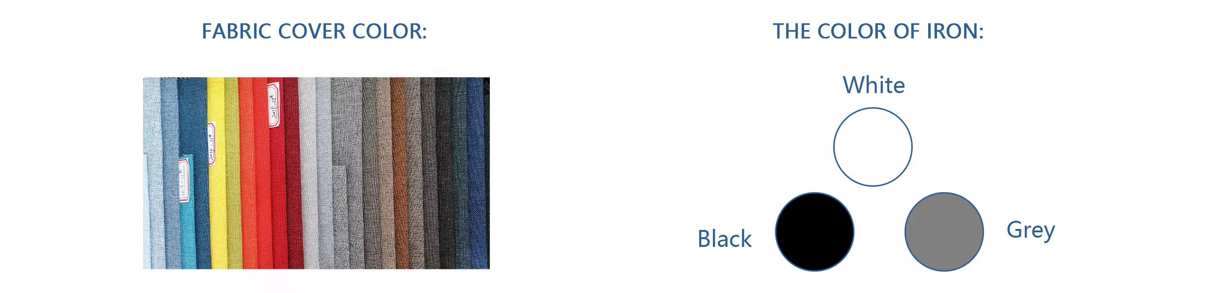 folding bed color options