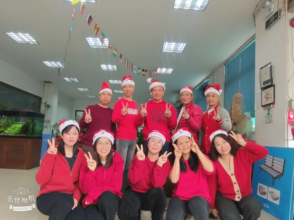 company staff holiday celebration